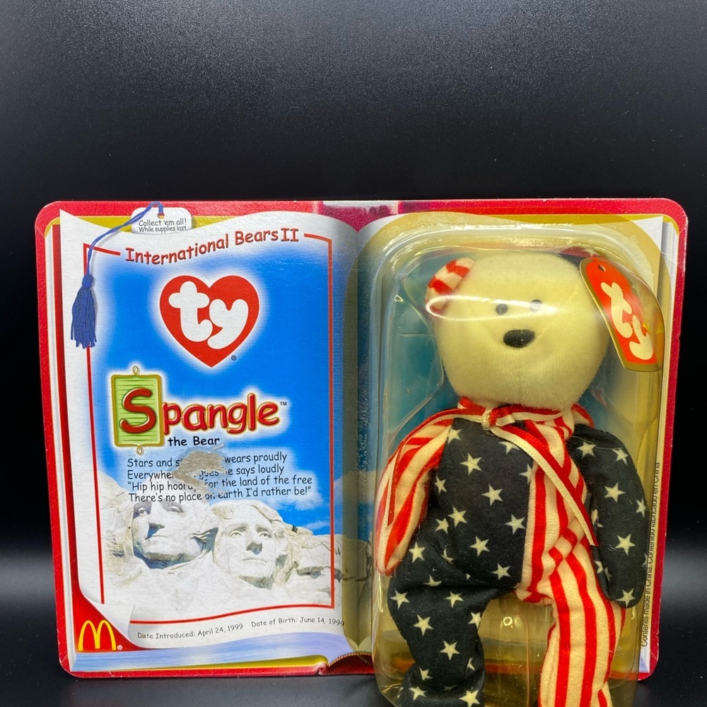 McDonald's Happy Meal Toy - Ty - Legends - Spangle the Bear - Dated 2000‎